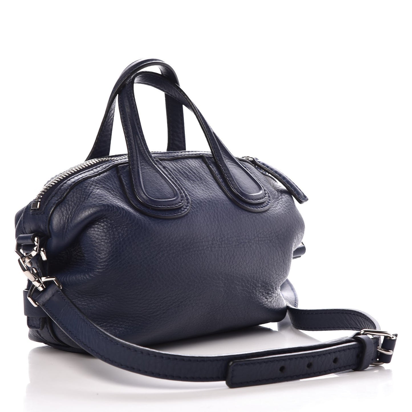 Waxed Calfskin Micro Nightingale Navy
