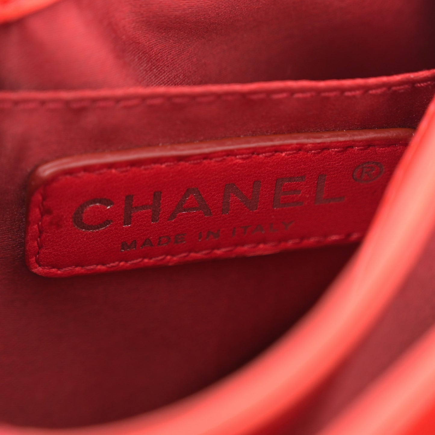 Lambskin Quilted Mini Chanel 3 Flap Red
