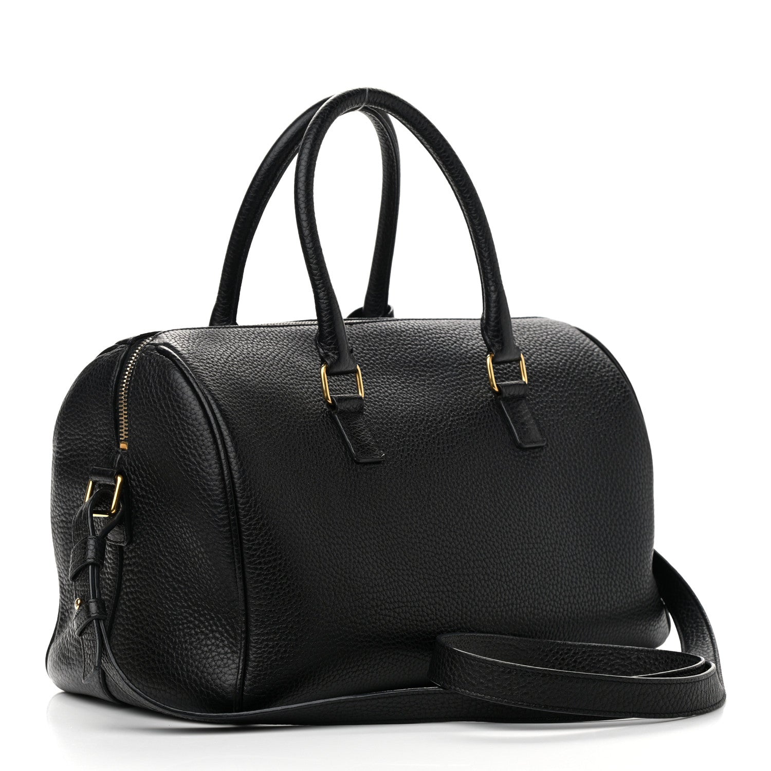 Saint Laurent Grained Calfskin Classic Duffle 6 Black 3 of 11