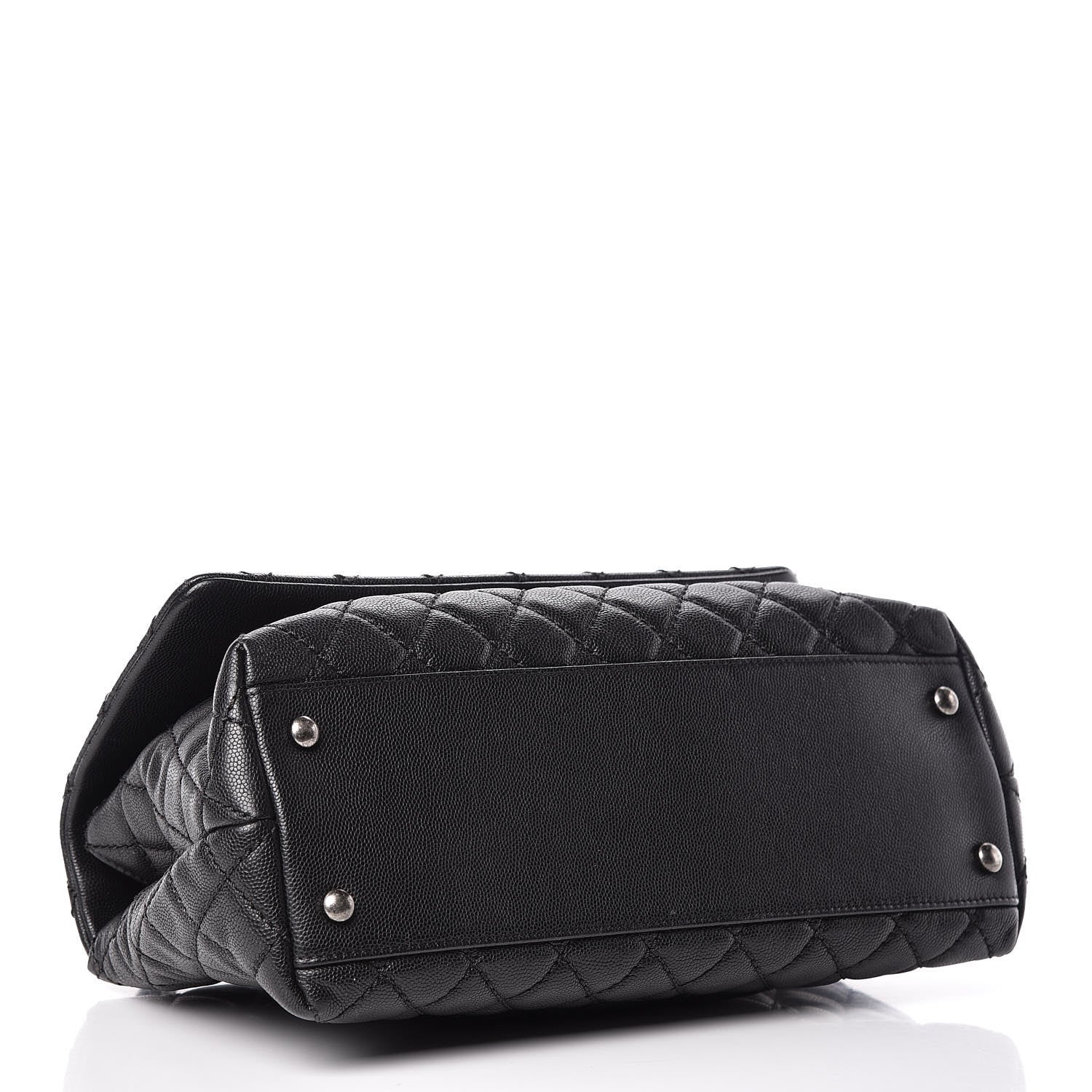 Chanel Caviar Quilted Small Coco Handle Flap Black 4 of 10