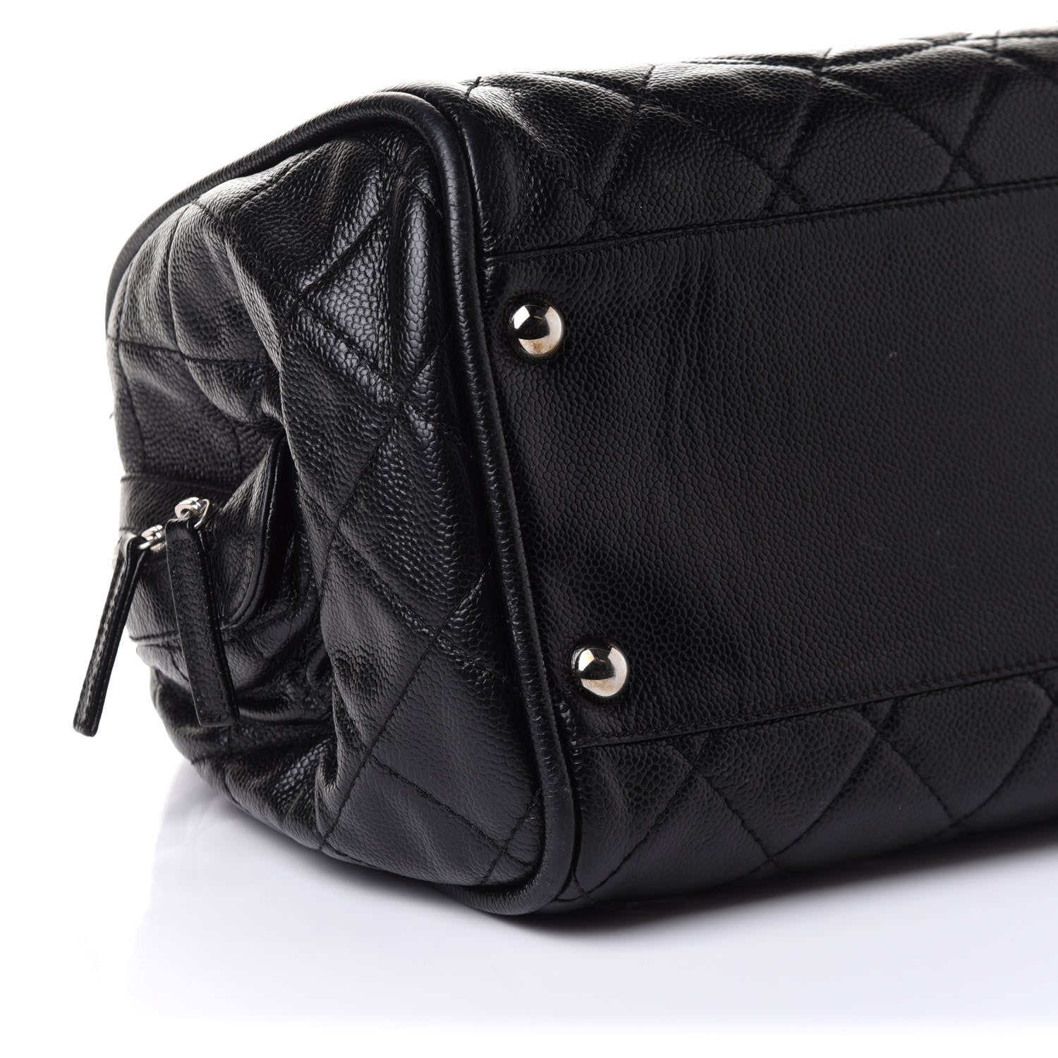 Chanel Caviar Quilted CC Timeless Bowler Black 8 of 11