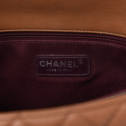 Chanel Caviar Quilted Small Coco Handle Flap Camel 8 of 14