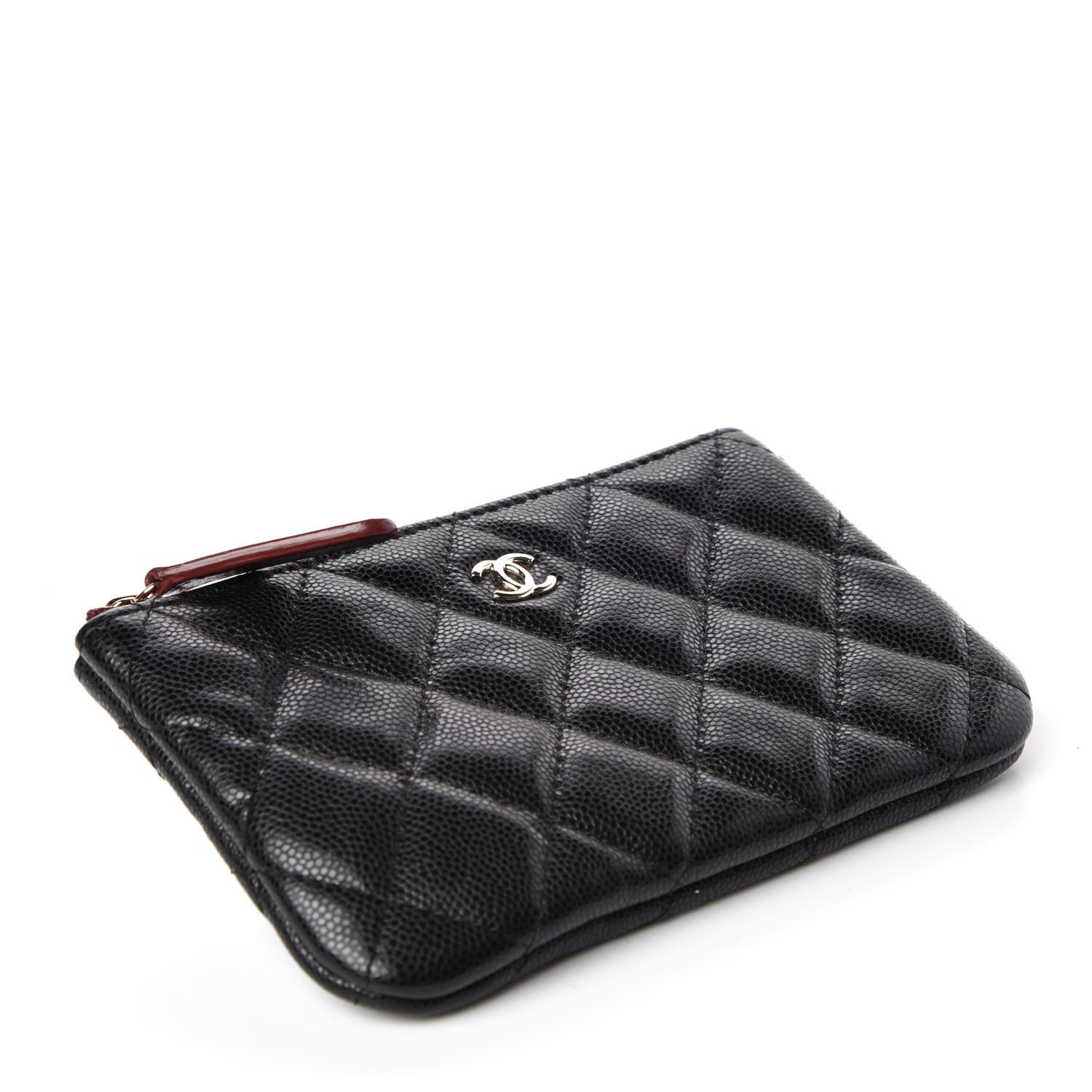 Chanel Caviar Quilted Small Cosmetic Case Black 4 of 10