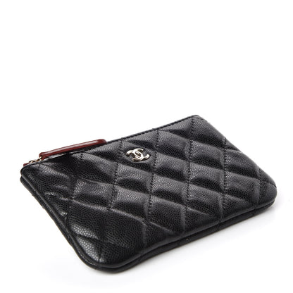 Chanel Caviar Quilted Small Cosmetic Case Black 4 of 10