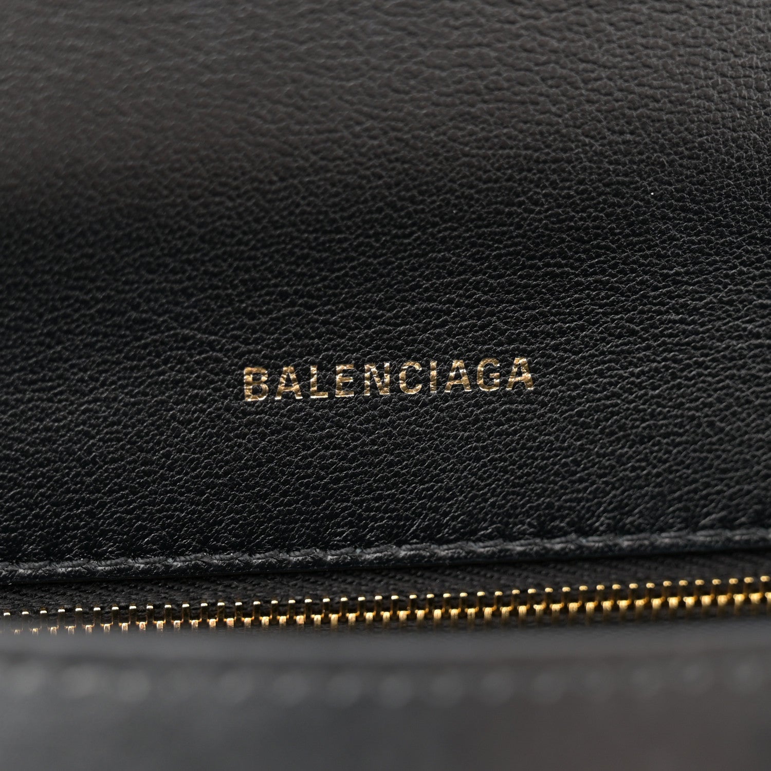 Balenciaga Shiny Box Calfskin Small Hourglass Top Handle Bag Black 6 of 12