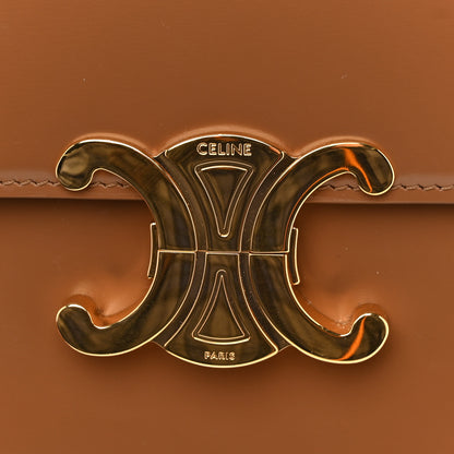 Celine Shiny Calfskin Medium Triomphe Bronze 15 of 16