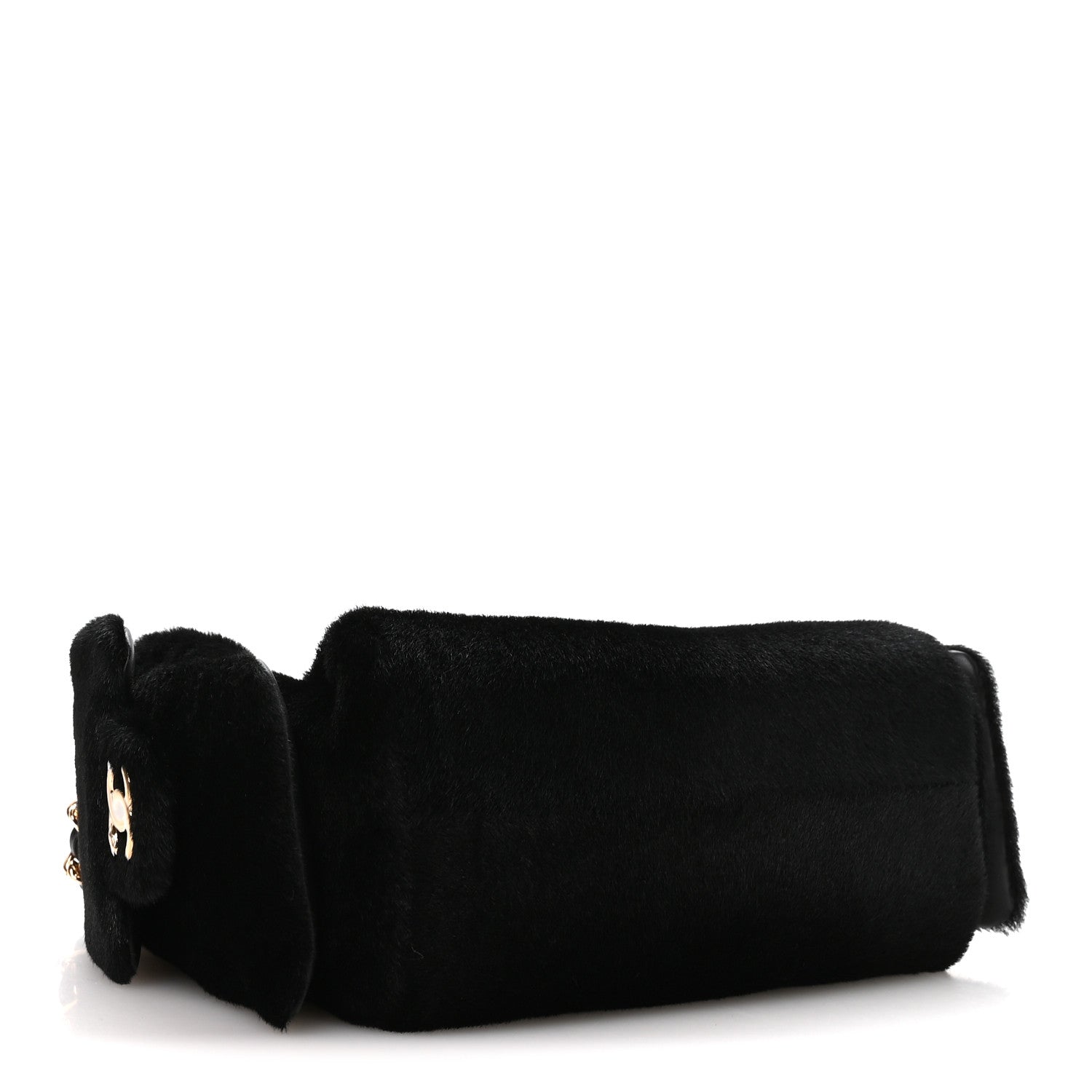Chanel Pony Hair Mini Chanel 25 Handbag Black 4 of 11