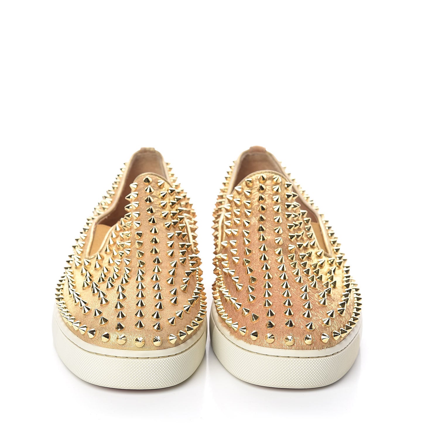 Lame Spikes Mens Roller Boat Flat 45.5 Version Gold