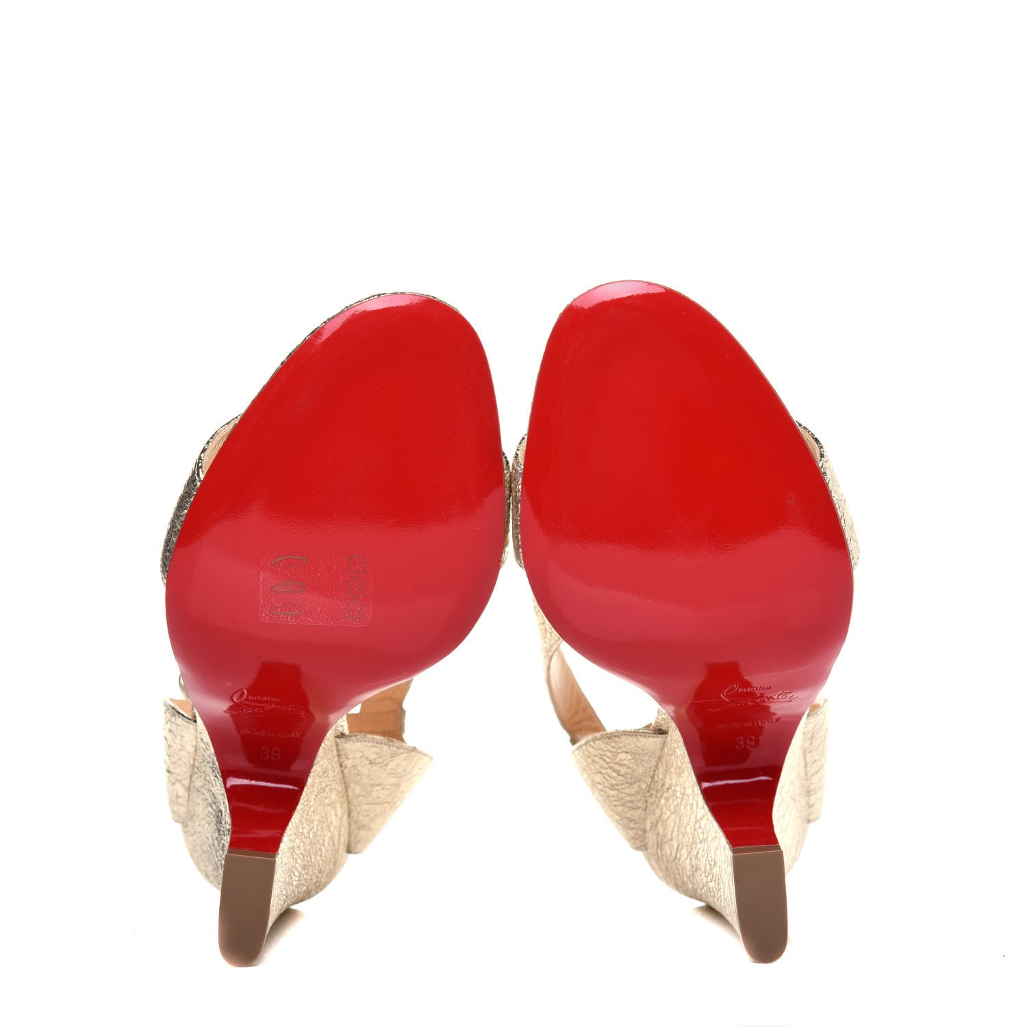 Christian Louboutin Specchio Vintage Arletissima 100 Sandals 39 Platine 5 of 8
