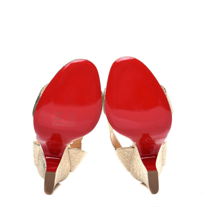 Christian Louboutin Specchio Vintage Arletissima 100 Sandals 39 Platine 5 of 8