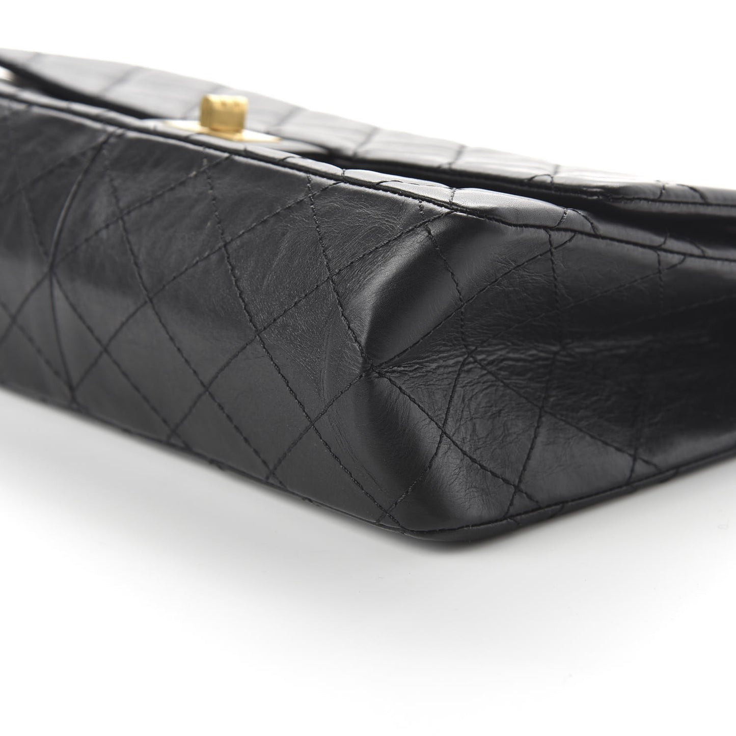 Aged Calfskin Quilted 2.55 Reissue 226 Flap Black