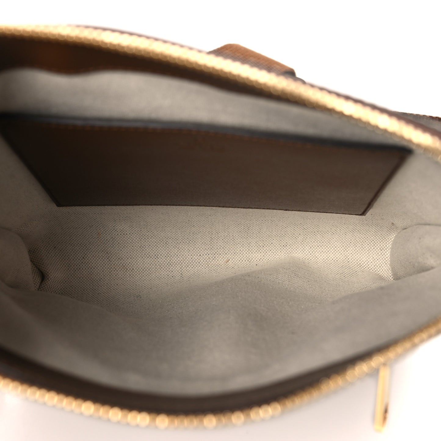 GG Supreme Monogram Azalea Calfskin Retro Interlocking G Flat Messenger Bag Beige Ebony Brown Sugar