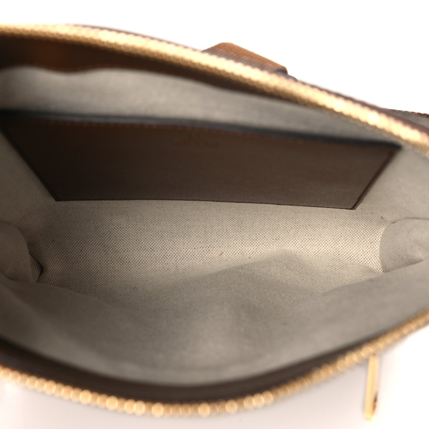 Gucci GG Supreme Monogram Azalea Calfskin Retro Interlocking G Flat Messenger Bag Beige Ebony Brown Sugar 4 of 7