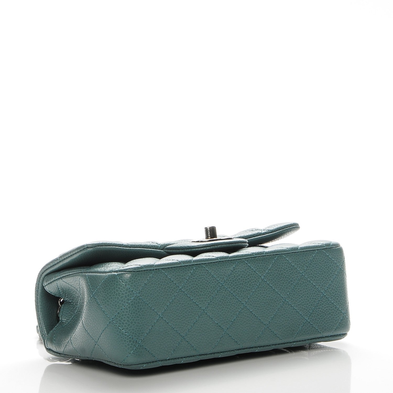 Chanel Caviar Quilted Mini Rectangular Flap Green 4 of 7
