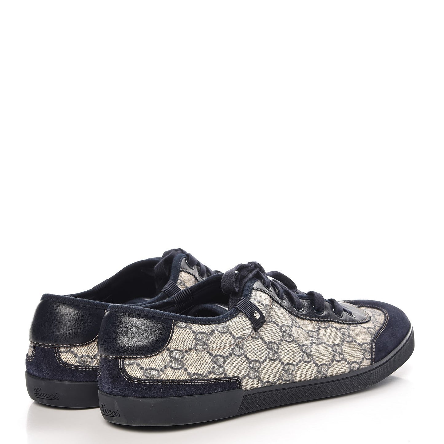 GG Plus Monogram Suede Mens Low Top Sneakers 12.5 Blue
