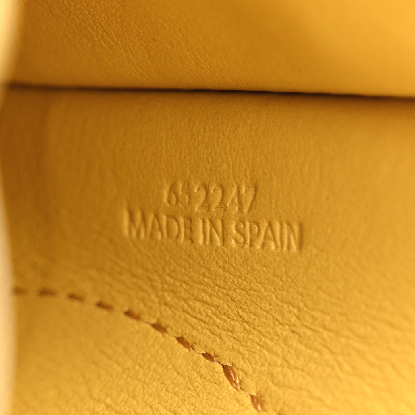 Calfskin Bunny Pouch Crossbody Bag Mustard