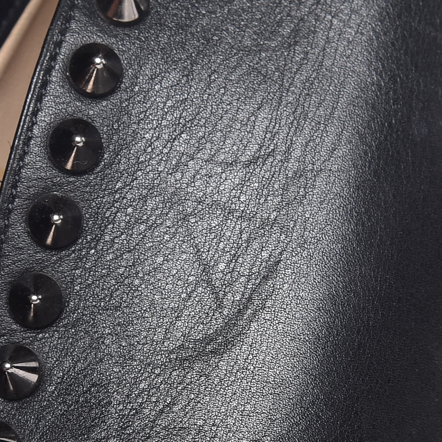 Christian Louboutin Calfskin Studded Miss Fast Plato 140 Platform Booties 39 Black 13 of 13