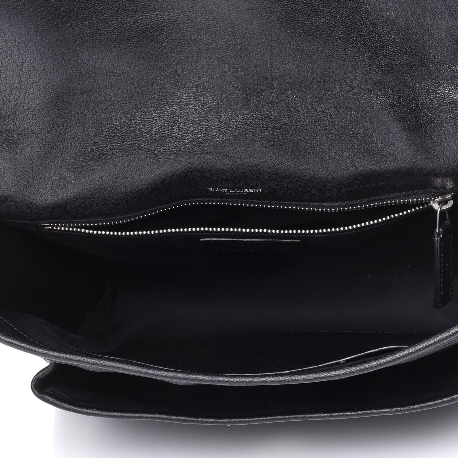 Saint Laurent Calfskin Matelasse Monogram Microstud Medium Niki Chain Satchel Black 4 of 4