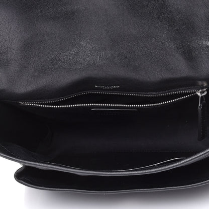 Saint Laurent Calfskin Matelasse Monogram Microstud Medium Niki Chain Satchel Black 4 of 4