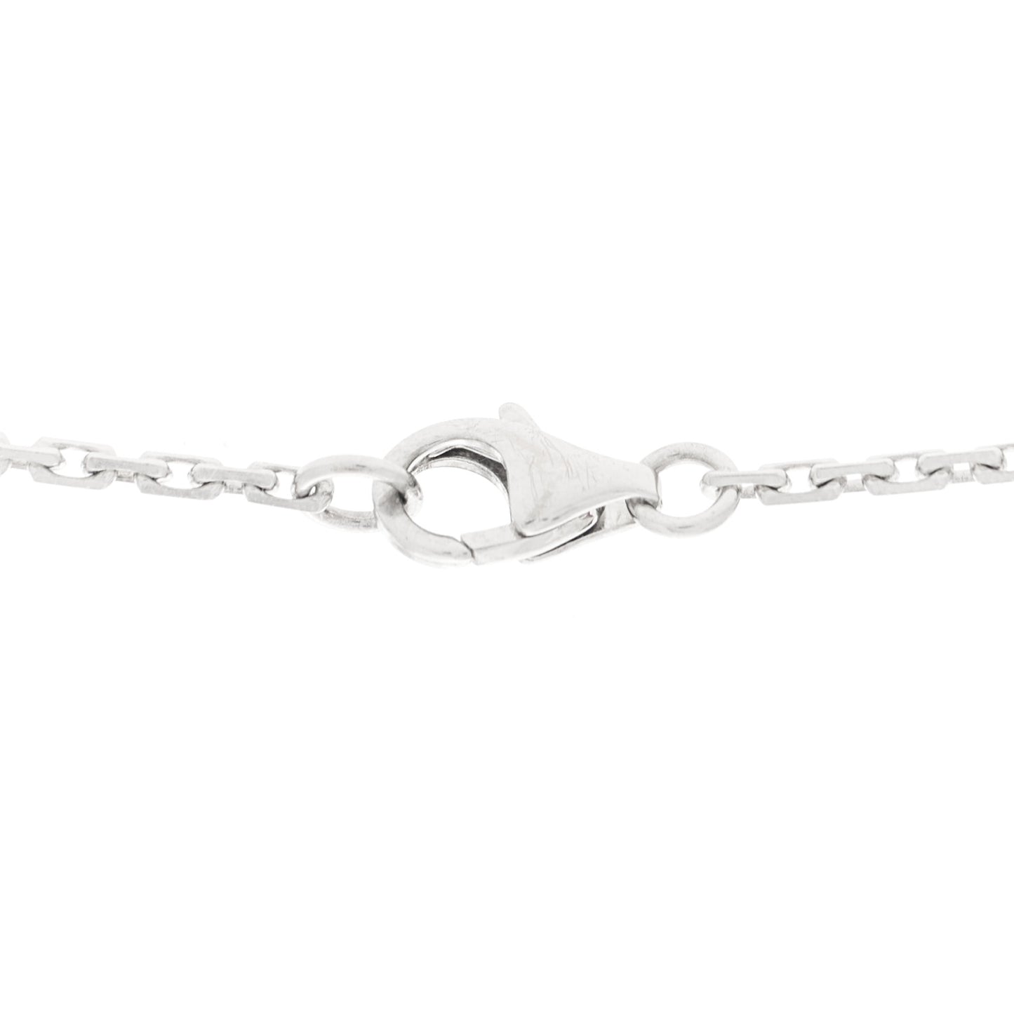 18K White Gold Diamond Interlocking LOVE Necklace