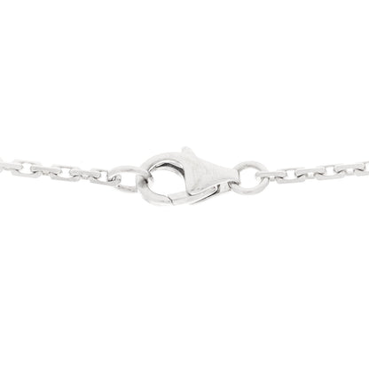 Cartier 18K White Gold Diamond Interlocking LOVE Necklace 5 of 10