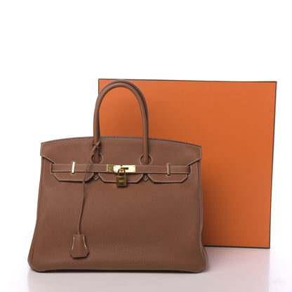 Hermes Togo Birkin 35 Gold 12 of 12