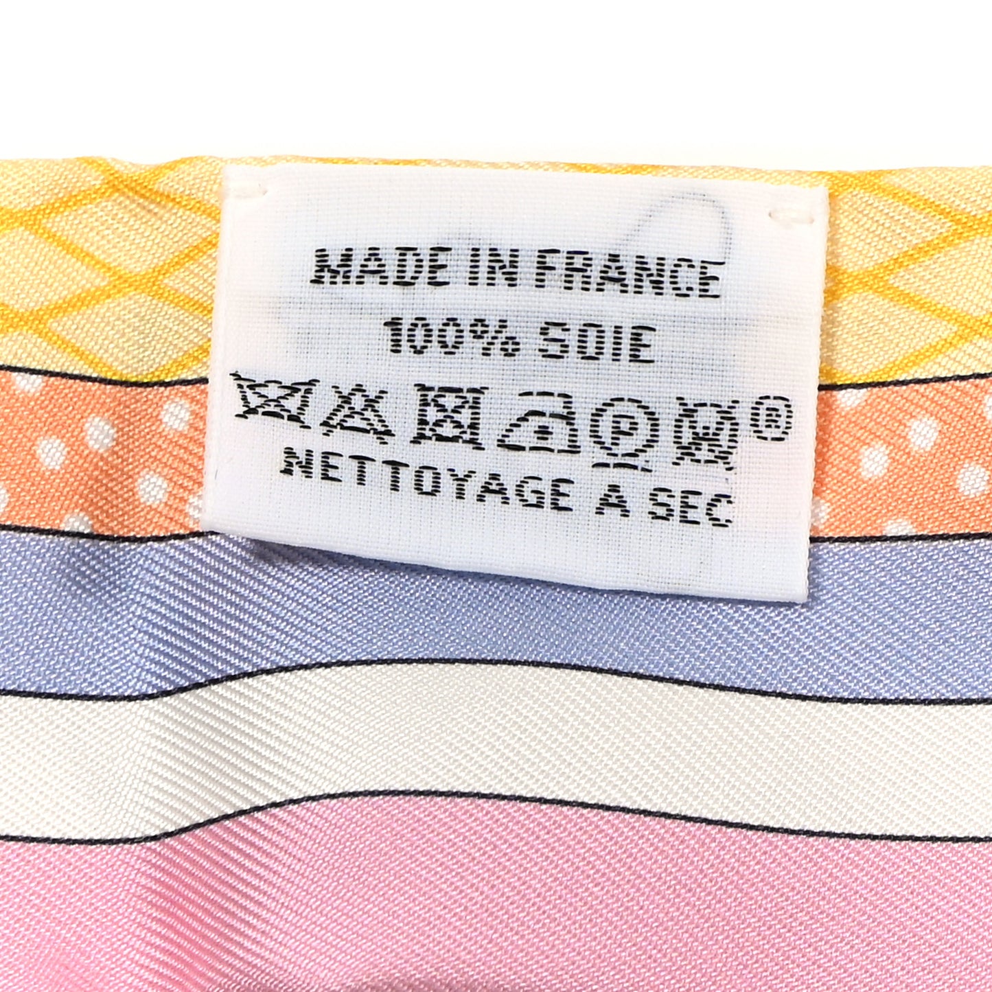 Silk Twilly Grand Theatre Nouveau White Vert Abricot