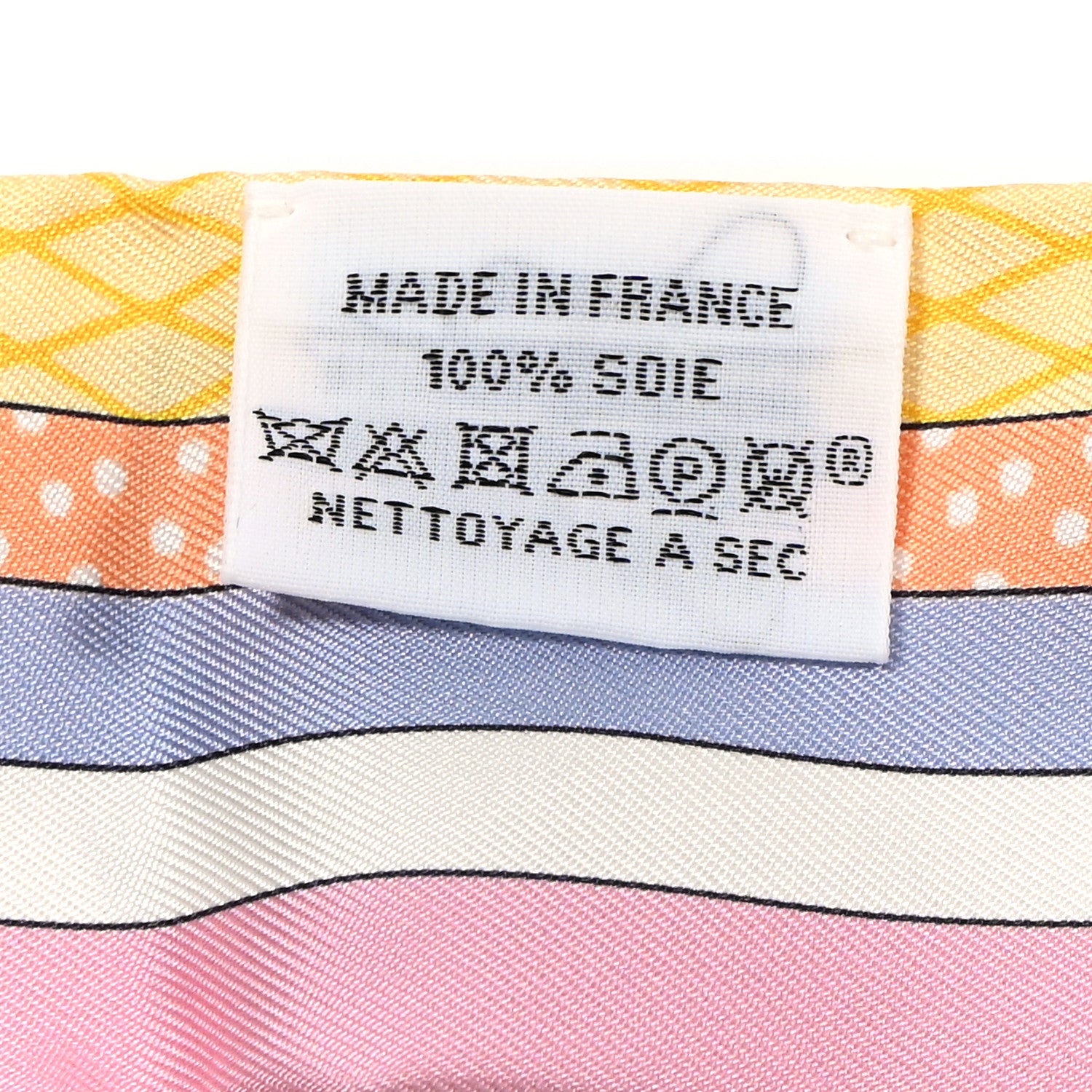 Hermes Silk Twilly Grand Theatre Nouveau White Vert Abricot 2 of 5