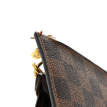 Louis Vuitton Damier Ebene Neverfull MM GM Pochette Rose Ballerine 10 of 11