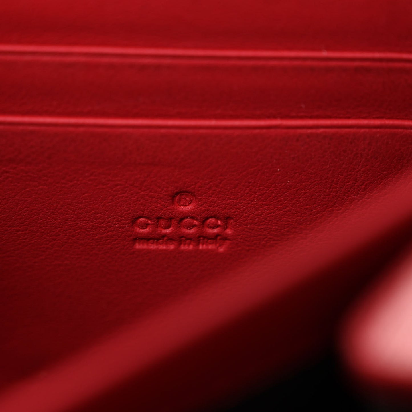 GG Supreme Monogram Mini Dionysus Chain Wallet Beige Vulcanic Red