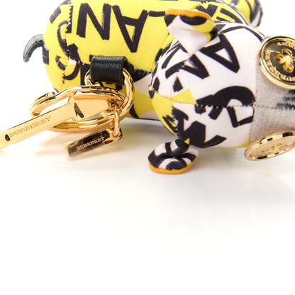 Burberry Cotton Graffiti Print Wendy the Sheep Bag Charm Yellow 5 of 6