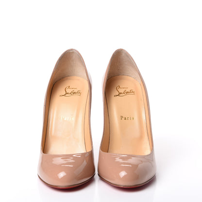 Christian Louboutin Patent Fifille 100 Pumps 39 Nude 3 of 10
