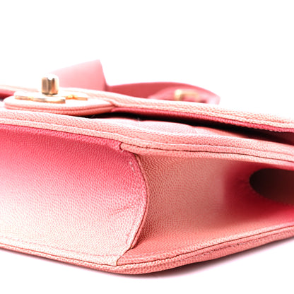 Chanel Caviar Quilted Small Sunset On The Sea Flap Coral 11 of 11