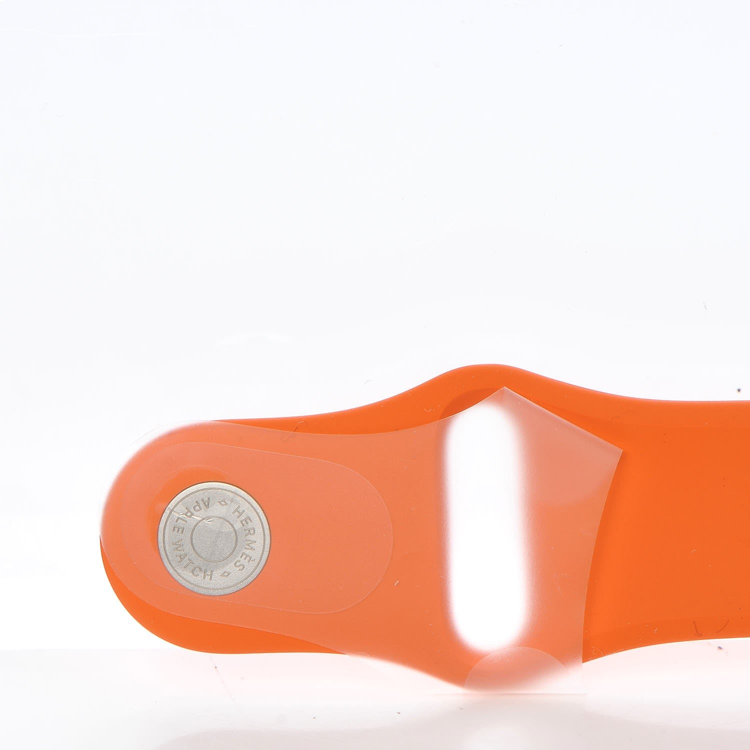 Hermes Silicone 38mm Apple Sports Watch Single Tour Band Orange 7 of 7