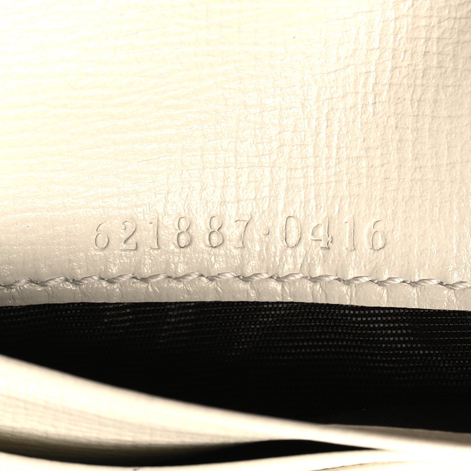 Gucci GG Supreme Monogram Azalea Calfskin Horsebit 1955 Card Case Wallet Beige Ebony Mystic White 8 of 9