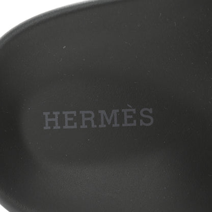 Hermes Calfskin Womens Chypre Sandals 36.5 Black 6 of 9