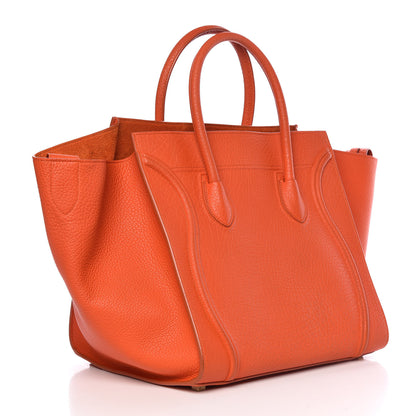 Celine Bullhide Calfskin Medium Phantom Luggage Burnt Orange 3 of 12