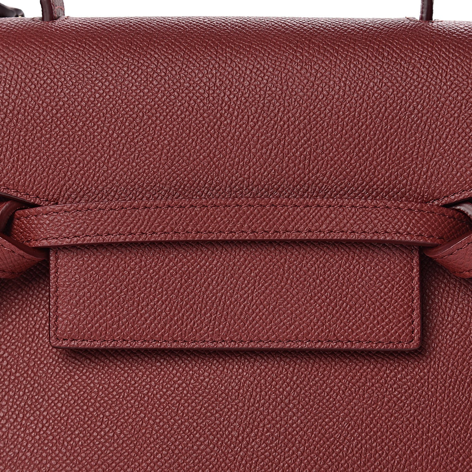 Celine Grained Calfskin Nano Belt Bag Ruby 11 of 11