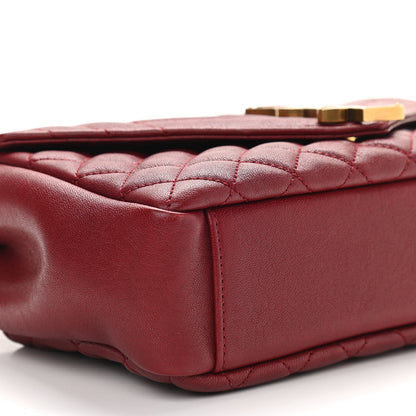 Saint Laurent Sheepskin Tri-Quilt Monogram Medium Soft Envelope Bag Red 8 of 9