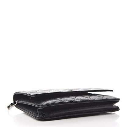 Chanel Caviar Quilted Wallet On Chain WOC Black 4 of 10