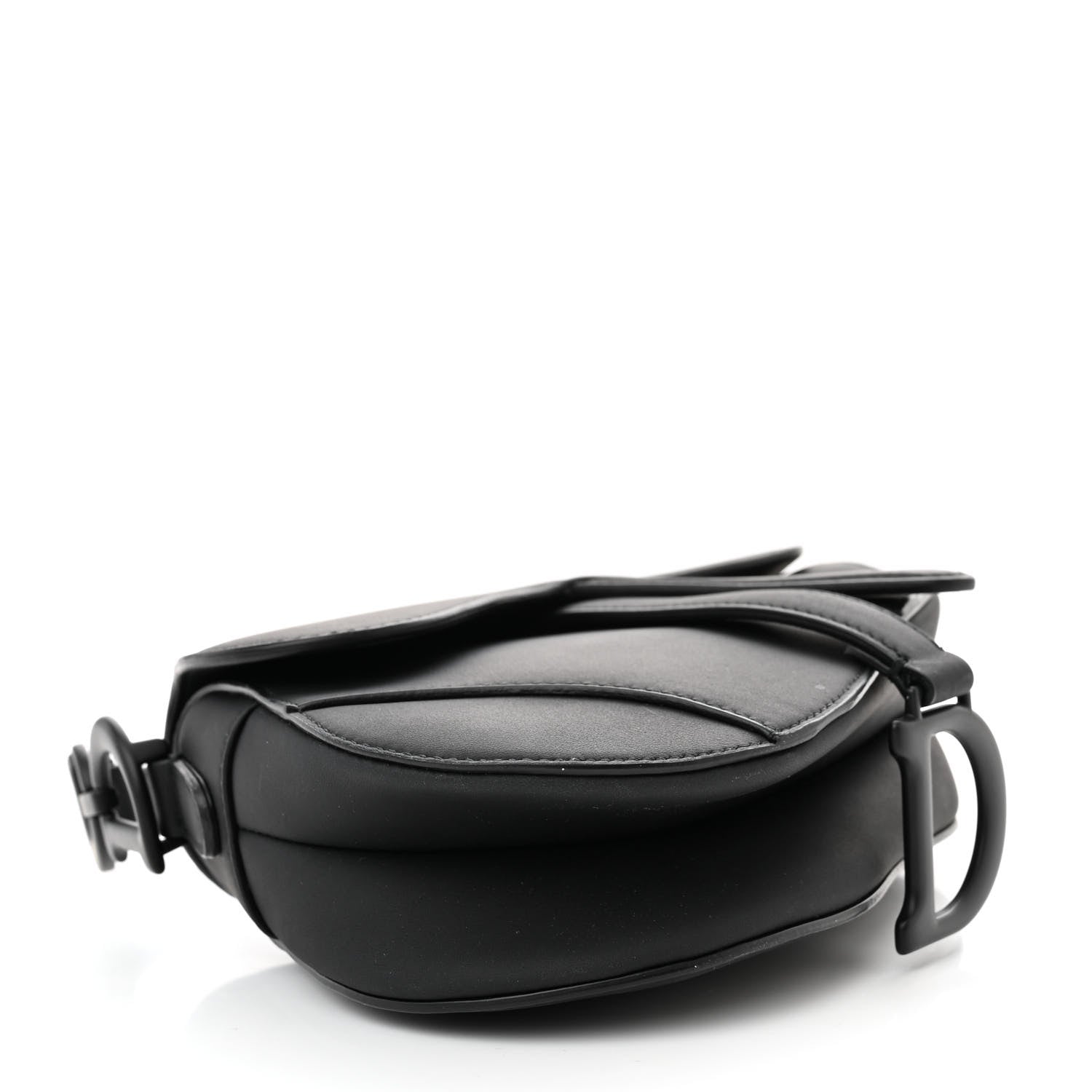 Christian Dior Ultra Matte Calfskin Mini Saddle Bag Black 4 of 10