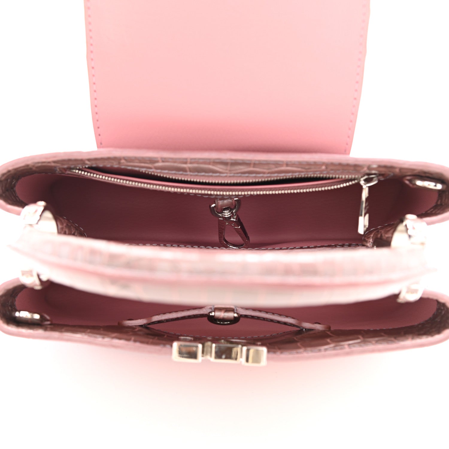 Louis Vuitton Crocodile Ombre Mini Capucines Pink 5 of 8