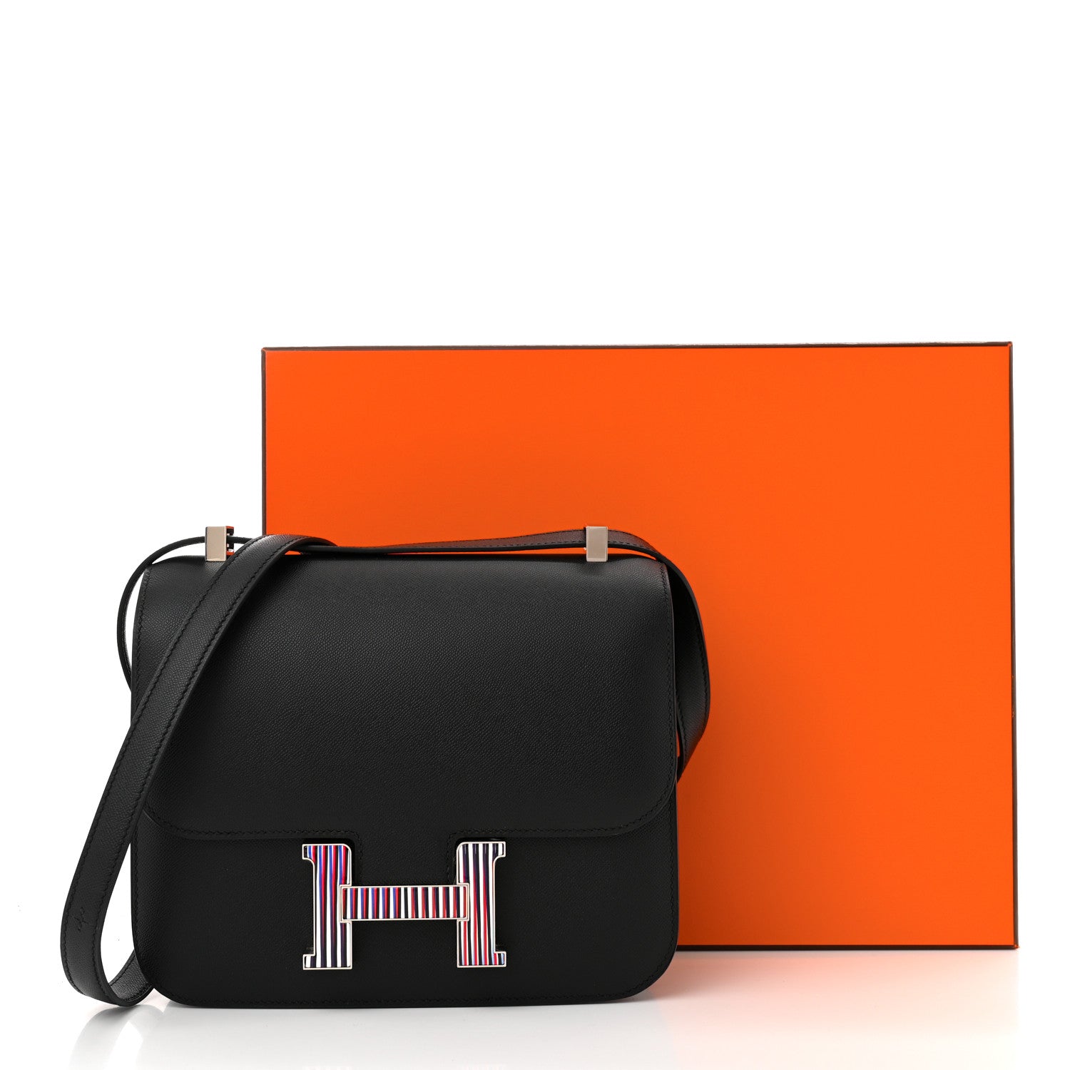 Hermes Grained Monsieur Optique Enamel Constance 24 Black 12 of 12