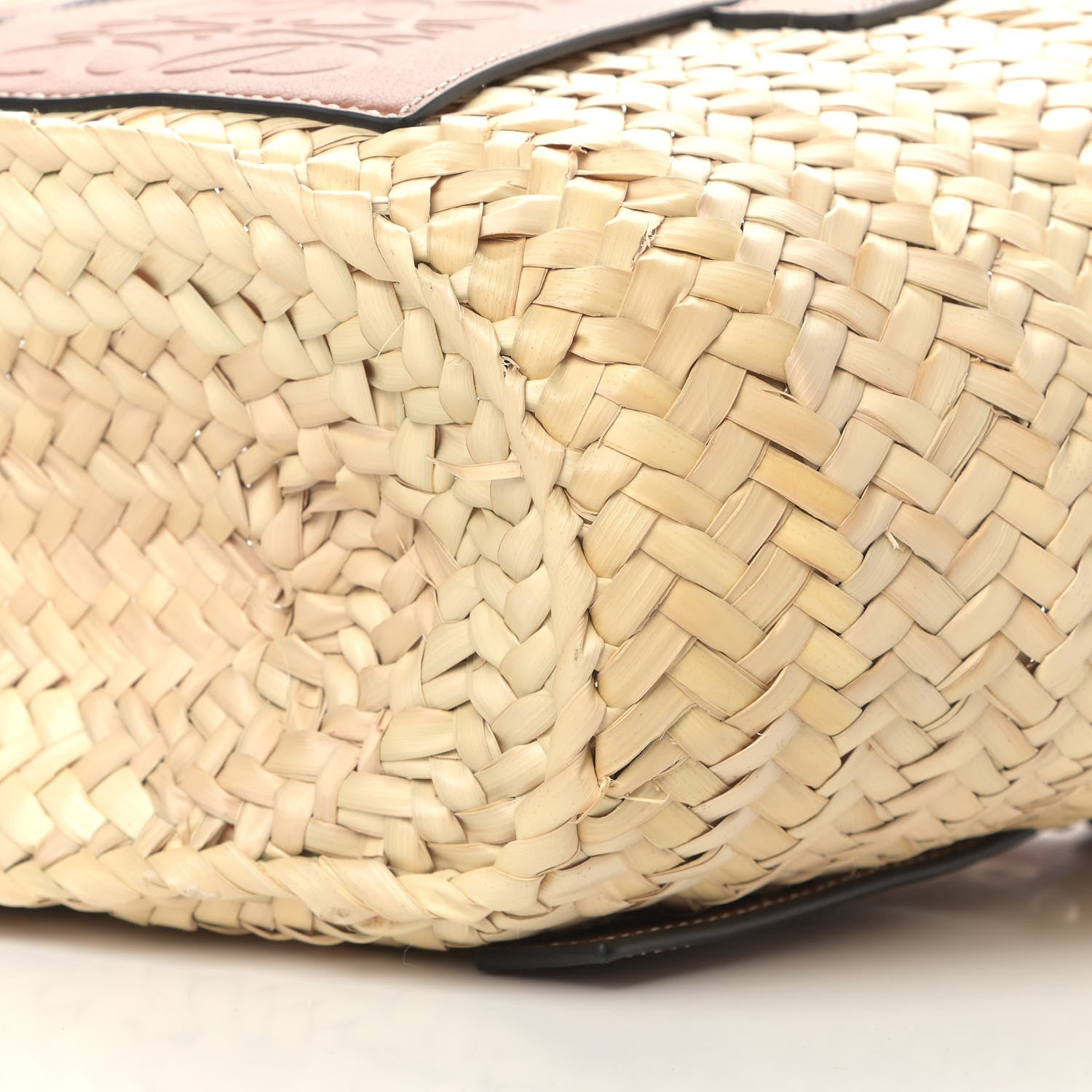 Loewe Raffia Small Basket Tote Bag Natural Tan 9 of 13