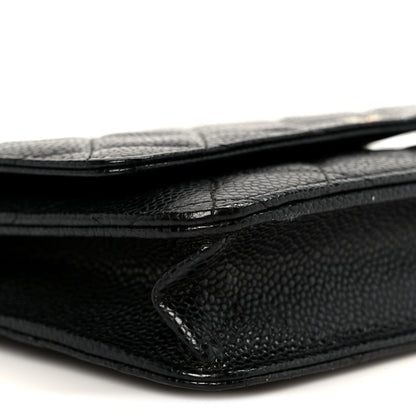 Chanel Caviar Quilted Wallet on Chain WOC Black 9 of 11