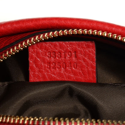 Gucci Pebbled Calfskin Soho Cosmetic Case Tabasco Red 7 of 7