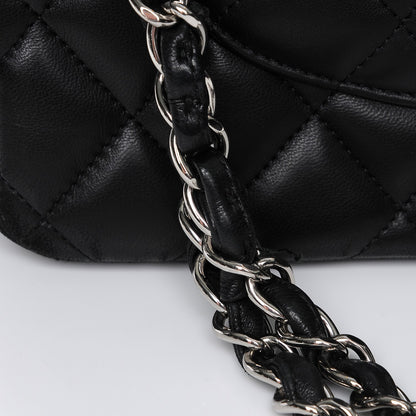 Chanel Lambskin Quilted Jumbo Double Flap Black 10 of 11