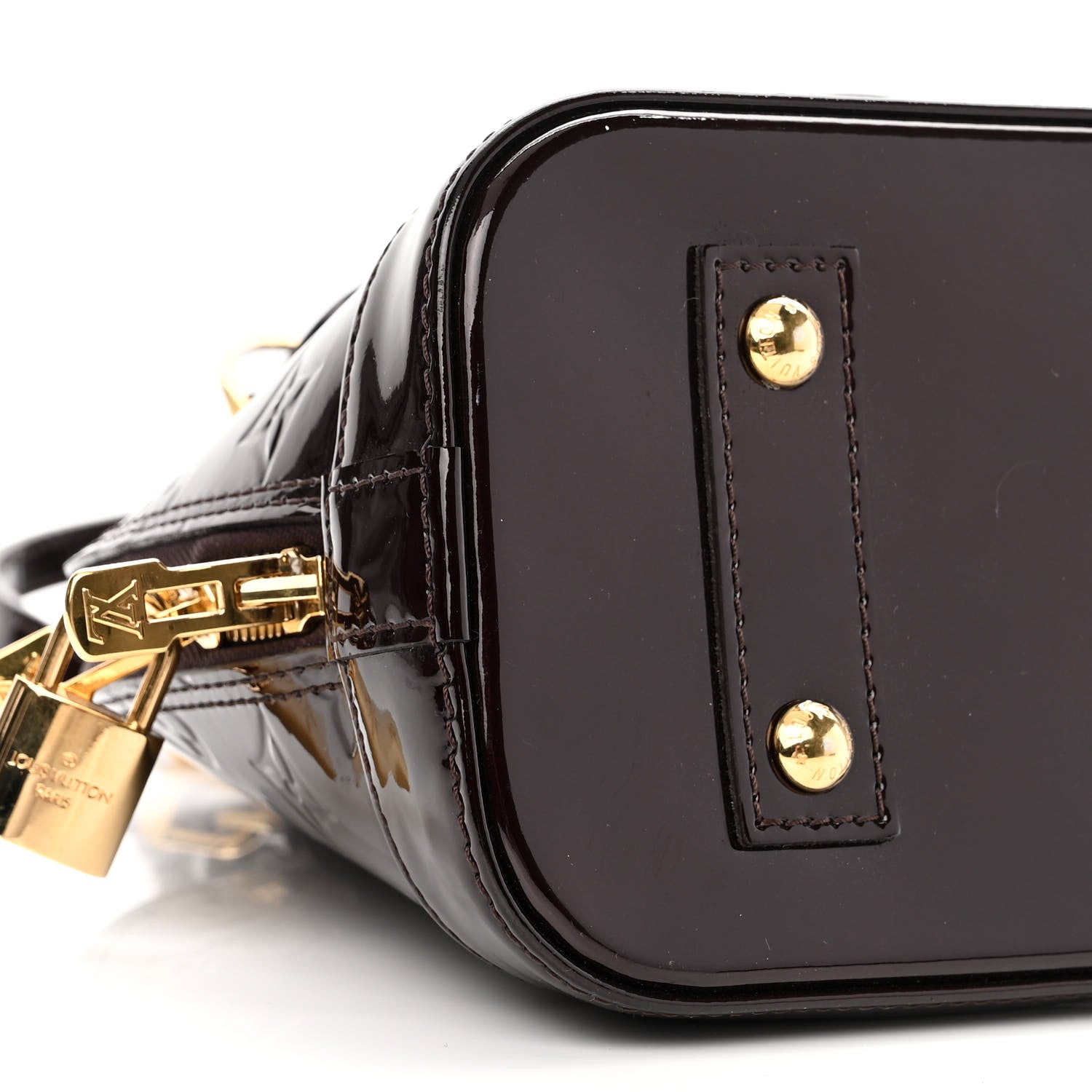 Louis Vuitton Vernis Alma BB Amarante 9 of 10