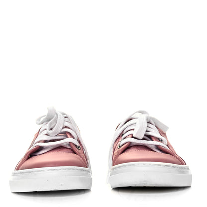 Gucci GG Monogram Calfskin Womens Low Top Sneakers 35 Pink Soft Pink 2 of 7