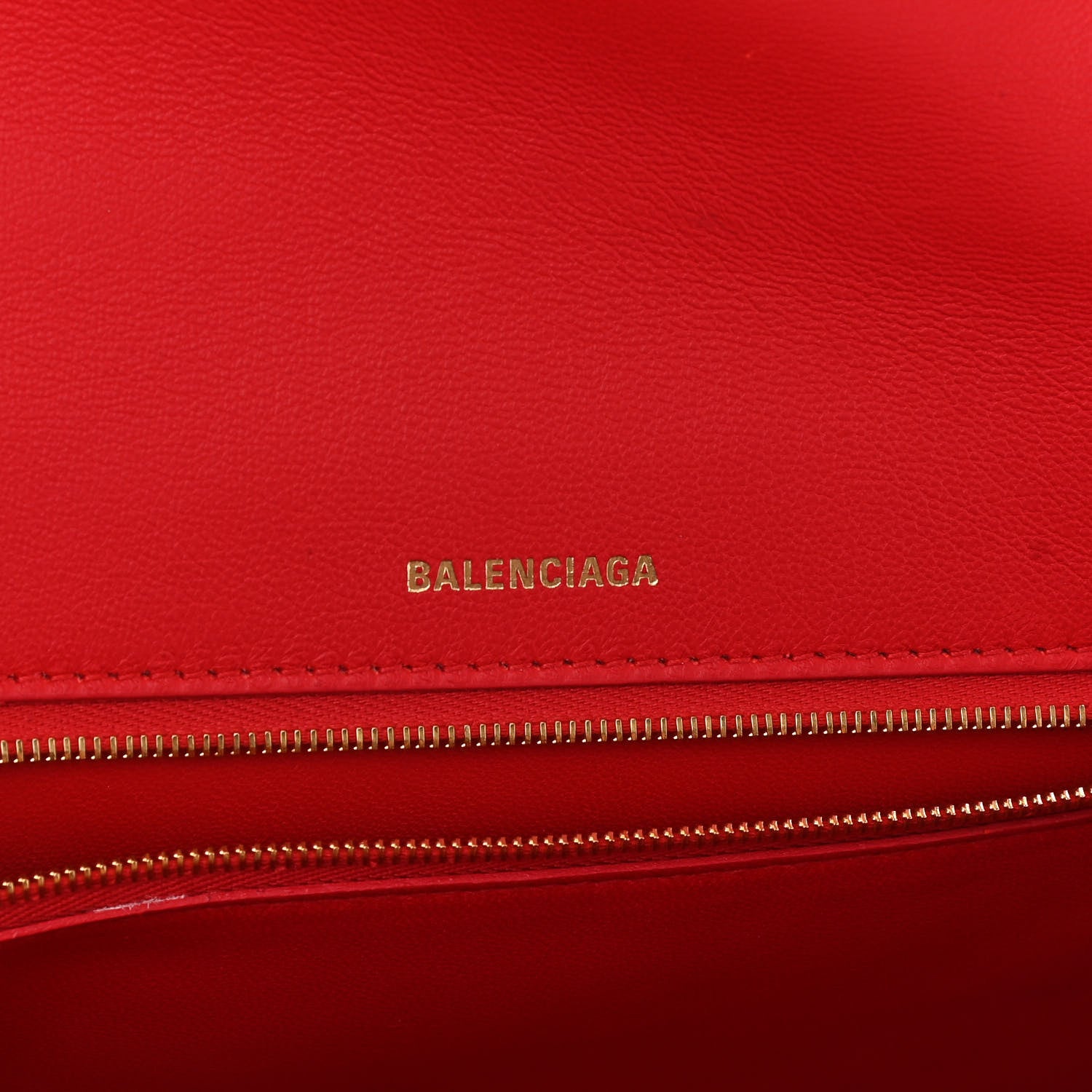 Balenciaga Shiny Box Calfskin Medium Hourglass Top Handle Bag Bright Red 6 of 10